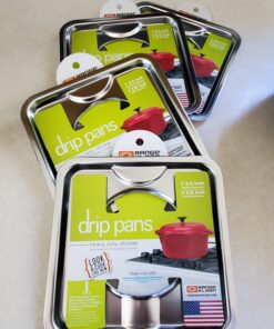 Range Kleen SGP-400 Chrome Square Range Pan / Yellow Label (4-PACK) 21 B1exSUDL3ES