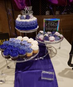 Wilton Cakes 'N More 3-Tier Cupcake and Cake Stand Display, Silver 37 B1fJ7dK0bzS