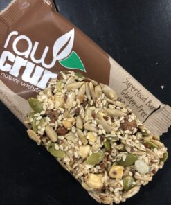 Raw Crunch Bar (Box of 12) - Organic Dark Chocolate - Gluten Free, Grain Free, Dairy Free, Low Carb, Low Sugar, Paleo, Plant Based Protein,150 Calorie Real Food Bar 15 B1fxuuLwjmS