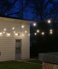 Litcher Globe String Light Suspension Kit, Outdoor Light Guide Wire, Vinyl Coated Stainless Steel Steel Cable,Include 150fts Transparent PVC and 304 Stainless Steel Wire Cable, Turnbuckle and Hooks 49 B1g47sa07XS