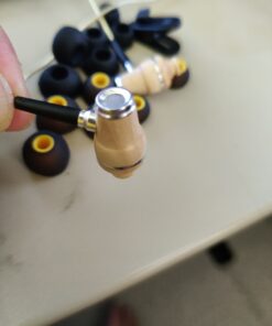 Symphonized NRG 2.0 Wood Earbuds Wired, in Ear Headphones with Microphone for Computer & Laptop, Noise Isolating Earphones for Cell Phone, Ear Buds with Booming Bass (Gold) Gold 33 B1g8qZNBKDS