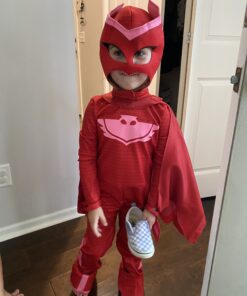 PJ Masks Owlette Deluxe Toddler Costume Medium (3T-4T) Red 38 B1gN2MuOZwS