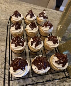 Nifty Ice Cream Cone Cupcake Baking Rack – Holds up to 12 Medium & Large Cupcake Cones, Non-Stick, Dishwasher Safe, Use for Baking, Cooling & Serving Treats 57 B1ggrJprYfS 1