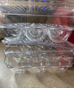 iDesign Plastic Egg Holder for Refrigerator with Handle and Lid, Fridge Storage Organizer for Kitchen, Set of 1, Clear 57 B1hZmjwwUIS