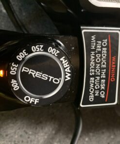 Presto Ceramic 22-inch 07062 Electric Griddle with removable handles, Black, One Size 62 B1hhNDRl6jS