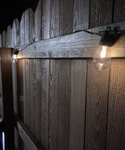 Brightech Ambience Pro Solar Powered Outdoor String Lights, 48 Ft Commercial Grade Waterproof Patio Lights, 15 Edison Bulbs, Shatterproof LED Chirstmas Solar String Lights - 1W LED, Soft White 48 Feet 41 B1iKavT5klS