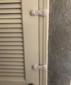 Cabinet Locks - Adoric Life Child Safety Locks 4 Pack - Baby Safety Cabinet Locks - Baby Proofing Cabinet Kitchen System with Strong Adhesive Tape White-4pc 33 B1idoIPZDVS