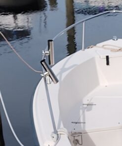 Amarine Made Boat 4pcs Fishing Rod Holder, Stainless Rail Mount Clamp on Rod Holder, Adjustable Fishing Pole Holder for Rails 7/8" to 1" 36 B1igBnqV3xS