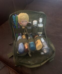 WYNEX Tactical Admin Molle Pouch, Medical EDC EMT Utility Bag Shell Design Attachment Pouches Hiking Belt Bags Army Green 37 B1j2xcB5tvS