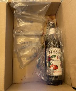 Monin - Strawberry Syrup, Mild and Sweet, Great for Cocktails and Teas, Gluten-Free, Non-GMO (1 Liter) fruit-punch 33.8 Fl Oz (Pack of 1) 25 B1jUTEdGYNS
