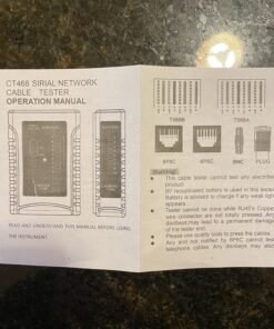 iMBAPrice - RJ45 Network Cable Tester for Lan Phone RJ45/RJ11/RJ12/CAT5/CAT6/CAT7 UTP Wire Test Tool 1-Pack RJ45/RJ11 Wire Continuity Tester 38 B1jqecwrm9S