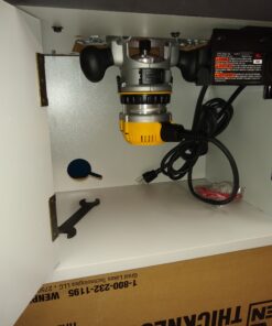 BOSCH RA1171 25-1/2 in. x 15-7/8 in. Benchtop Laminated MDF Top Cabinet Style Router Table with 2 Dust Collection Ports 80 B1kMSAuwMhS