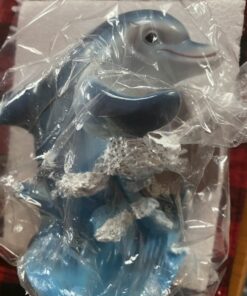 Dolphin Riding Ocean Wave Salt and Pepper Shaker Set with Figurine Holder in Decorative Tropical Kitchen Decor Spice Racks & Porpoise Display Stands or Beach Bar As Gifts for Dolphin Lovers 11 B1khmDC9chS