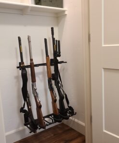 Hold Up Displays - Gun Rack and Rifle Storage Holds 6 Winchester Remington Ruger Firearms and More - Heavy Duty Steel - Made in The USA 1 Pack 30 B1kr5erFiTS