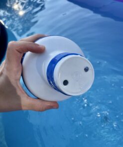 HYDROTOOLS BY SWIMLINE 8715 Mini Chemical Dispenser For Spas and Personal Pools| Compatible With Bromine & Chlorine Supports 1’’ Tablets | Adjustable Control Ring For Customizable Flow Rate Classic (Mini) 34 B1l3khHqBwS