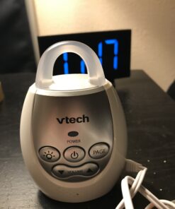 VTech DM221-2 Audio Baby Monitor with up to 1,000 ft of Range, Vibrating Sound-Alert, Talk Back Intercom, Night Light Loop & Two Parent Units, White 40 B1lcHIQLqxS 1