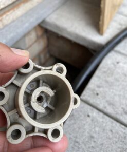 Danco Outdoor Faucet Water Spigot Handle | Hose Bibb Round Wheel Handle Replacement | Includes Screws | Metal (10006), Silver/Pewter Faucet Handle, 1-Pack 45 B1m35ktPxvS