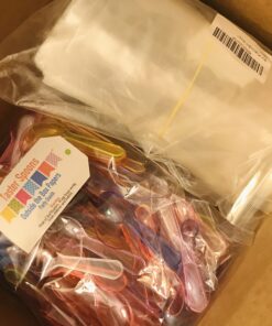 Mini Taster Spoons - Clear Plastic - Blue, Pink, Green, Yellow, Orange - 150 Pack by Outside the Box Papers 21 B1mwsB 253S