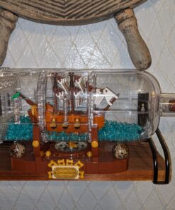 LEGO Ideas Ship in a Bottle 92177 Expert Building Kit, Snap Together Model Ship, Collectible Display Set and Toy for Adults (962 Pieces),Multicolor 44 B1nTDjxhtAS