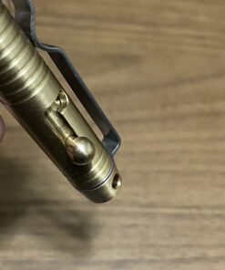 ILEAF Ballpoint Pen Solid Brass EDC Pen, Portable Delicate Signature Pen with Pencil Case and 2 Extra Black Ink Refills 26 B1o1xq8O6VS