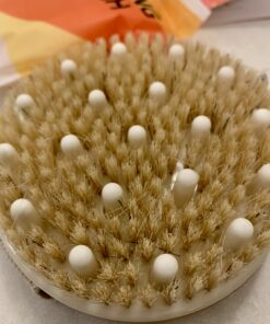 Dry Brushing Body Brush - Best for Exfoliating Dry Skin, Lymphatic Drainage and Cellulite Treatment - Organic Spa Exfoliator and Massage Scrub Brush with Natural Boar Bristles 1 Count (Pack of 1) 37 B1oCrt5uFZS
