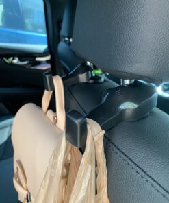 IPELY Universal Car Vehicle Back Seat Headrest Hanger Holder Hook for Bag Purse Cloth Grocery (Black -Set of 2) Black 43 B1oHZ2z2sTS