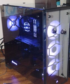 Corsair CORSAIR Crystal 570X RGB Mid-Tower Case, 3 RGB Fans, Tempered Glass - Mirror Black (CC-9011126-WW) 86 B1oL5JE7qVS