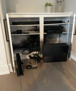 Adoric Sliding Cabinet Locks, 4-Pack U Shaped Baby Safety Locks, Childproof Cabinet Latch for Kitchen Bathroom Storage Doors, Knobs and Handles (White) 4 Count (Pack of 1) 40 B1oWGt5U3pS