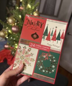 Hallmark Image Arts Boxed Christmas Cards Assortment, Elegant Icons (4 Designs, 24 Cards with Envelopes) Elegant Icons Holiday Assortment 42 B1ofIvy zHS