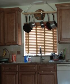 Cooks Standard NC-00269 Standard, Single Bar, 36-Inch Ceiling Mounted Wooden Pot Rack, Brown 36 B1opJ2YxvIS