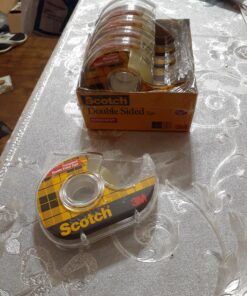 Scotch Double Sided Tape, 0.5 in. x 250 in., 6 Dispensers/Pack 49 B1ox6Ei4w1S