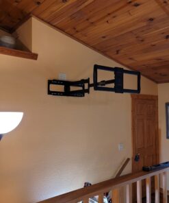 PERLESMITH Long Arm TV Wall Mount for 37-84 inch TVs, Full Motion TV Mount with 42.72 inch Extension Articulating Arm Swivel and Tilt, Max VESA 600x400mm, Holds up to 132 lbs, 16”,18”, 24” Studs 45 B1oz1W37OLS