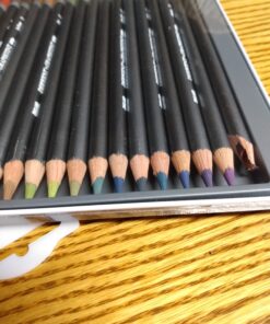 Derwent Graphitint Pencils Tin, Set of 24, Great for Holiday Gifts, Unique Blend of Graphite and Color, Watersoluble, Ideal for Mixed Media, Professional Quality (0700803) 24 Count 41 B1oz1ldCIKS