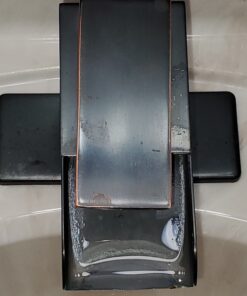 BWE Oil Rubbed Bronze Bathroom Faucet Modern Waterfall for Sink 1 Hole or 3 Hole Rustic Bath Vanity Faucets Single Handle Mixer Tap with Supply Lines 40 B1p0KuARJtS