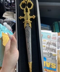 Furniture Creations Renaissance Dagger Style Scissors with Sheath Cover 16 B1p6IFyAOOS