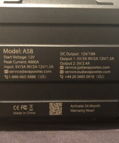 AVAPOW Car Jump Starter, 4000A Peak Battery (for All Gas or Up to 10L Diesel), Portable Booster Power Pack, 12V Auto Jump Box with LED Light, USB Quick Charge 3.0 83 B1pBAUBPITS