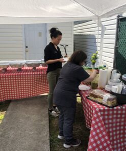 Oojami Pack of 4 Plastic Red and White Checkered Tablecloths - 4 Pack - Picnic Table Covers 54" x 108" Rectangle 33 B1pGFcfUKRS