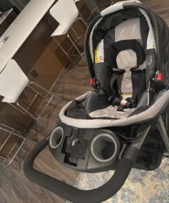 Graco FastAction Fold Jogger Travel System | Includes the FastAction Fold Jogging Stroller and SnugRide 35 Infant Car Seat, Gotham 58 B1qgDrd1 6S