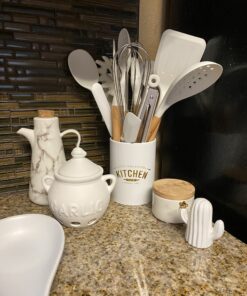 Fox Run Container Garlic Storage and Baking, 5.25" Keeper, White 29 B1qr8e0QLS