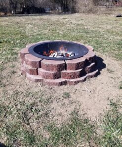 Sunnydaze 2mm Thick Steel Fire Pit Ring Insert - DIY Above or In-Ground Liner - 46-Inch Outer Diameter (30-Inch Inner Diameter) 30 Inch 31 B1qt3poH1TS