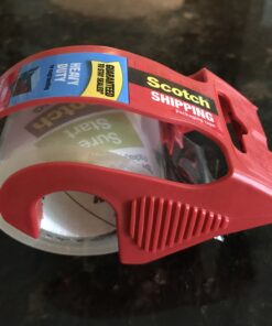 Scotch Sure Start Packing Tape, Clear, Holiday Wrapping Tape with Quiet Unwind and Easy Start, 1.88 in. x 25 yd., 6 Tape Rolls 6 Rolls 42 B1r9725hi0S