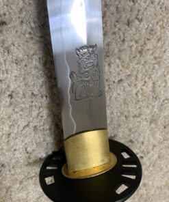 Handmade Sword Fully Functional Hattori Hanzo Katana Sword, 1045 Carbon Steel, Hand Forged Heat Tempered, Full Tang, Sharp, Black Scabbard Metallic-Fiber 41 B1rBmgkertS