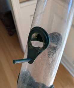 12 Inches Tube Bird Feeders for Outdoors Hanging, 4 Feeding Ports, Hard Plastic Bird Feeder Outdoor Weatherproof and 4 Inch Steel Hanger, Wild Bird Feeders, Finch Feeder, Bird Feeders Outside Hanging 1 4 Ports 40 B1rTtkLeJS