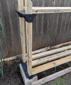2 x 4 Basics 90144MI Firewood Rack System, Black 47 B1rgZ18 JLS