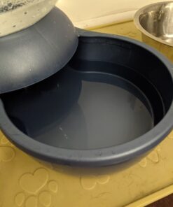 Petmate Replendish Gravity Waterer With Microban for Cats and Dogs, 2.5 Gallons,Blue, Made in USA Blue 2.5 GAL 44 B1ruX2 KTuS