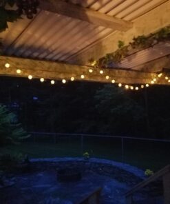 Globe String Lights, CMYK 20 Ft 40 Balls Waterproof LED Fairy Lights, Outdoor Starry Lights Solar Powered String Lights, Decorative Lighting for Home, Garden, Party, Festival, Warm White 32 B1rwmAG8YBS