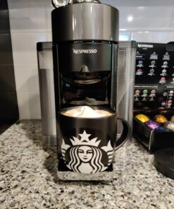 Nespresso Vertuo Coffee and Espresso Machine by De'Longhi with Milk Frother, 1000 Milliliters, Graphite Metal Machine + Frother 32 B1sYB6AasBS