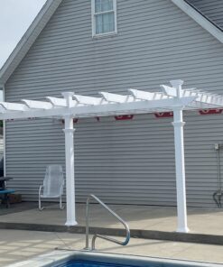 vita Valencia 12' x 16' Attached Vinyl Pergola 34 B1so2qrwqJS
