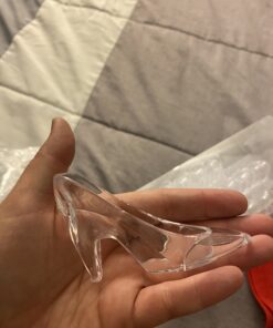 Super Z Outlet Plastic Mini Cinderella Princess Inspired Slipper High Heel Shoe Party Decoration for Weddings, Birthday Party, Table Serving, Candy & Other Event Favors (24 Pieces) 45 B1t9zGmOtXS 1