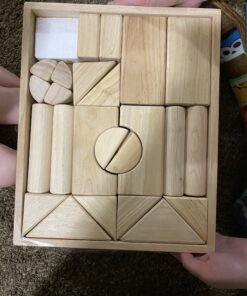 Melissa & Doug Standard Unit Solid-Wood Building Blocks With Wooden Storage Tray (60 pcs) - Classic Blocks For Toddlers Ages 3+ 51 B1tL5wJi1JS